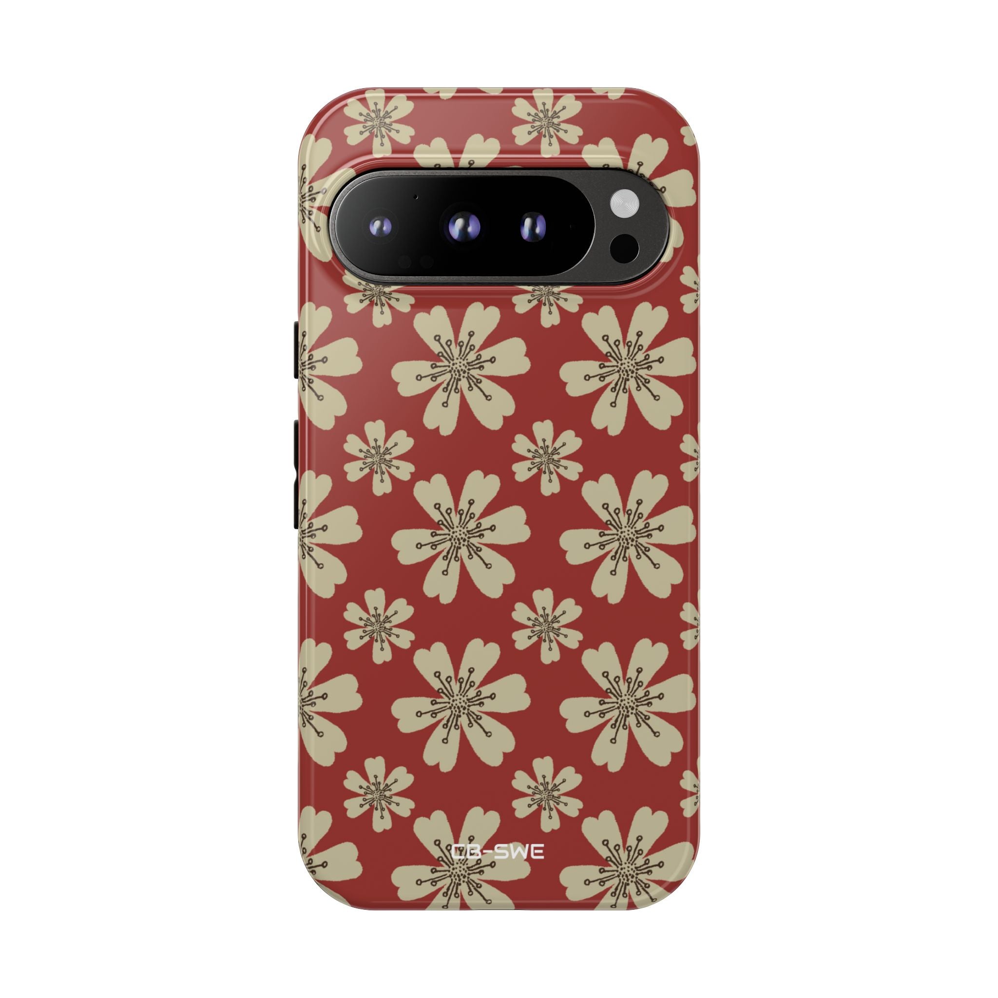 Retro Red Florals - Google Pixel Case