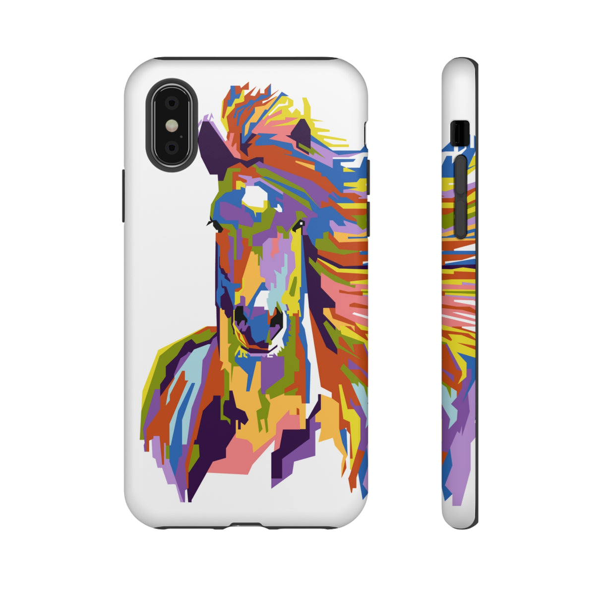 Horse Abstract Art iPhone Case (Protective) iPhone XS Matte Phone Case