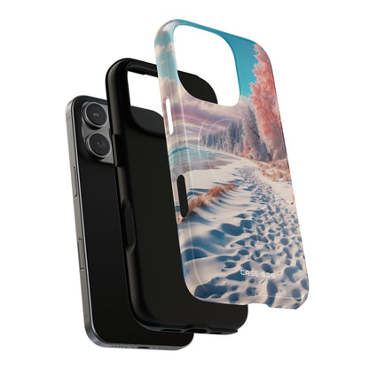 Snowy Footprints iPhone 16 Pro Case - Tough+