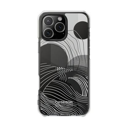 Monochrome Motion Flow iPhone 16 - Impact Clear+