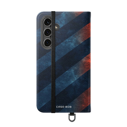 Diagonal Stripes Blaze - Samsung S24 Plus Case - Wallet