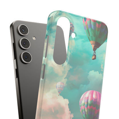 Pastel Balloon Adventure - Slim Samsung S24 Phone Case