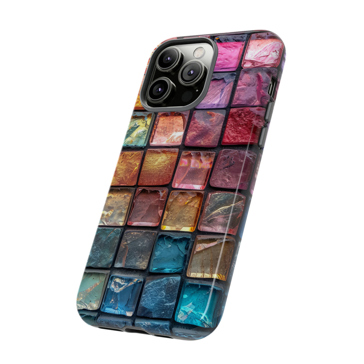 Pastell Mosaik Eleganz - Schutzhülle fürs Handy