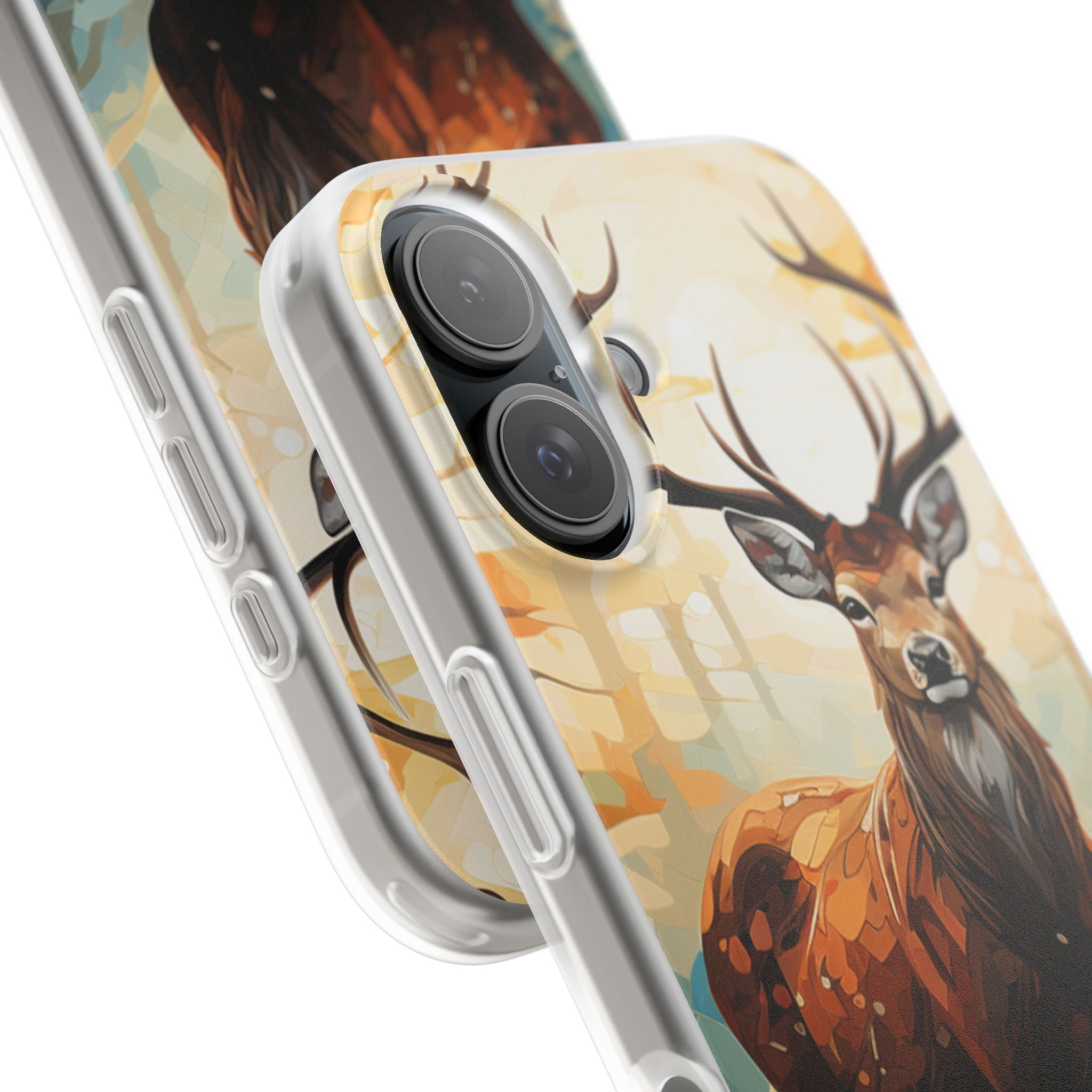 Glowing Stag iPhone 16 Case - Soft