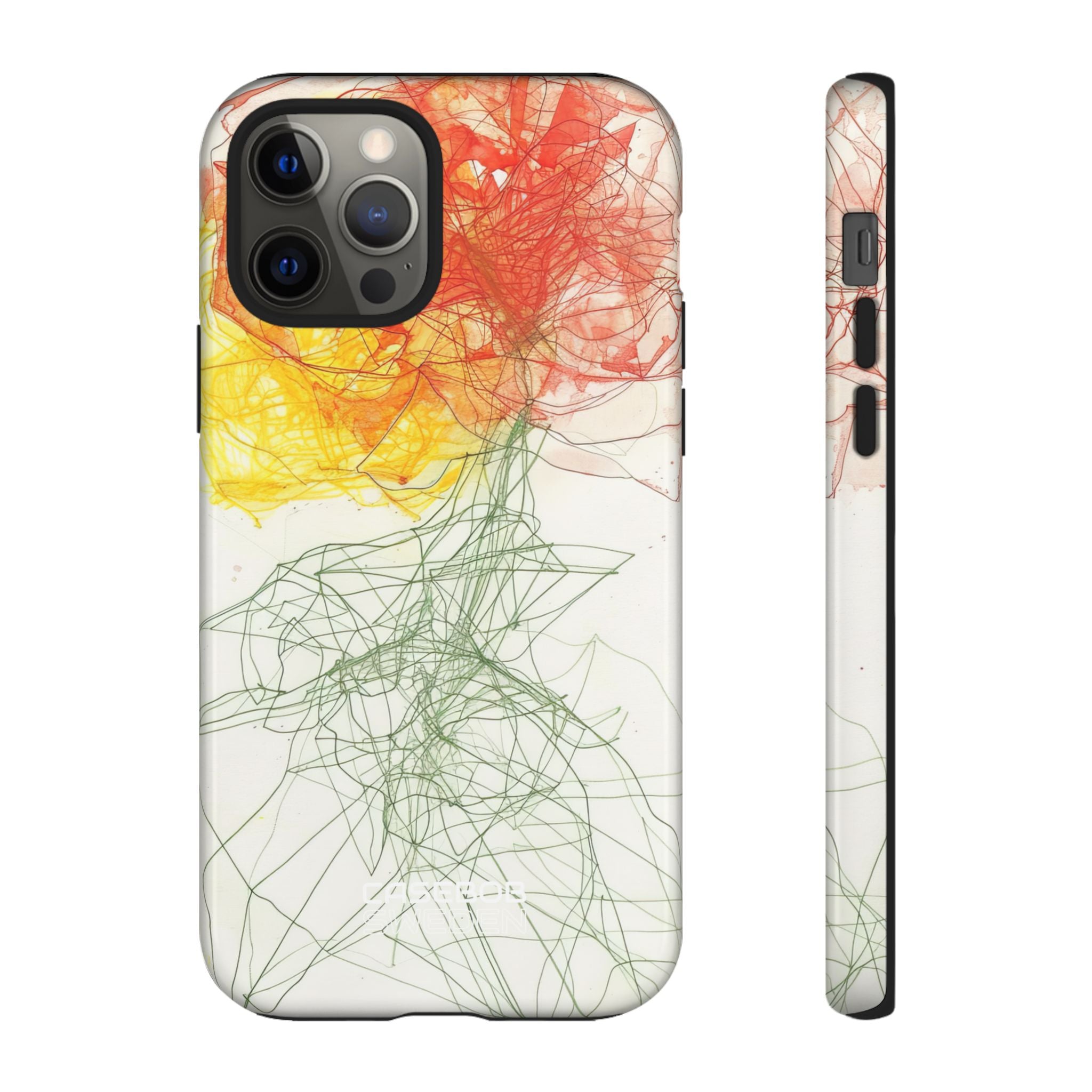 Fiery Blossom Tangle iPhone 12 - Tough