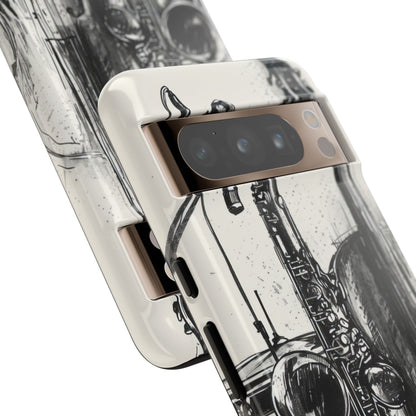 Jazz Instrument Line Symphony Google Pixel 8 - Tough Phone Case