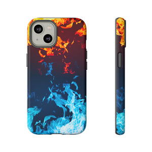 Red & Blue Flames - Protective Phone Case