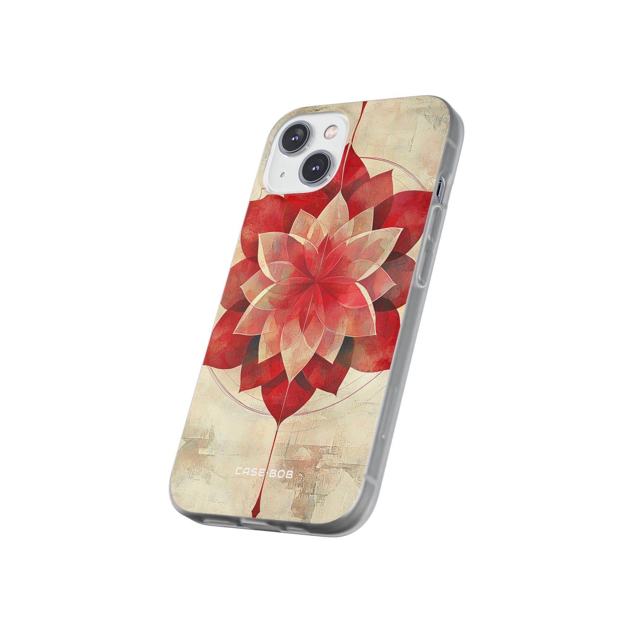 Crimson Bloom iPhone 14 Case - Soft