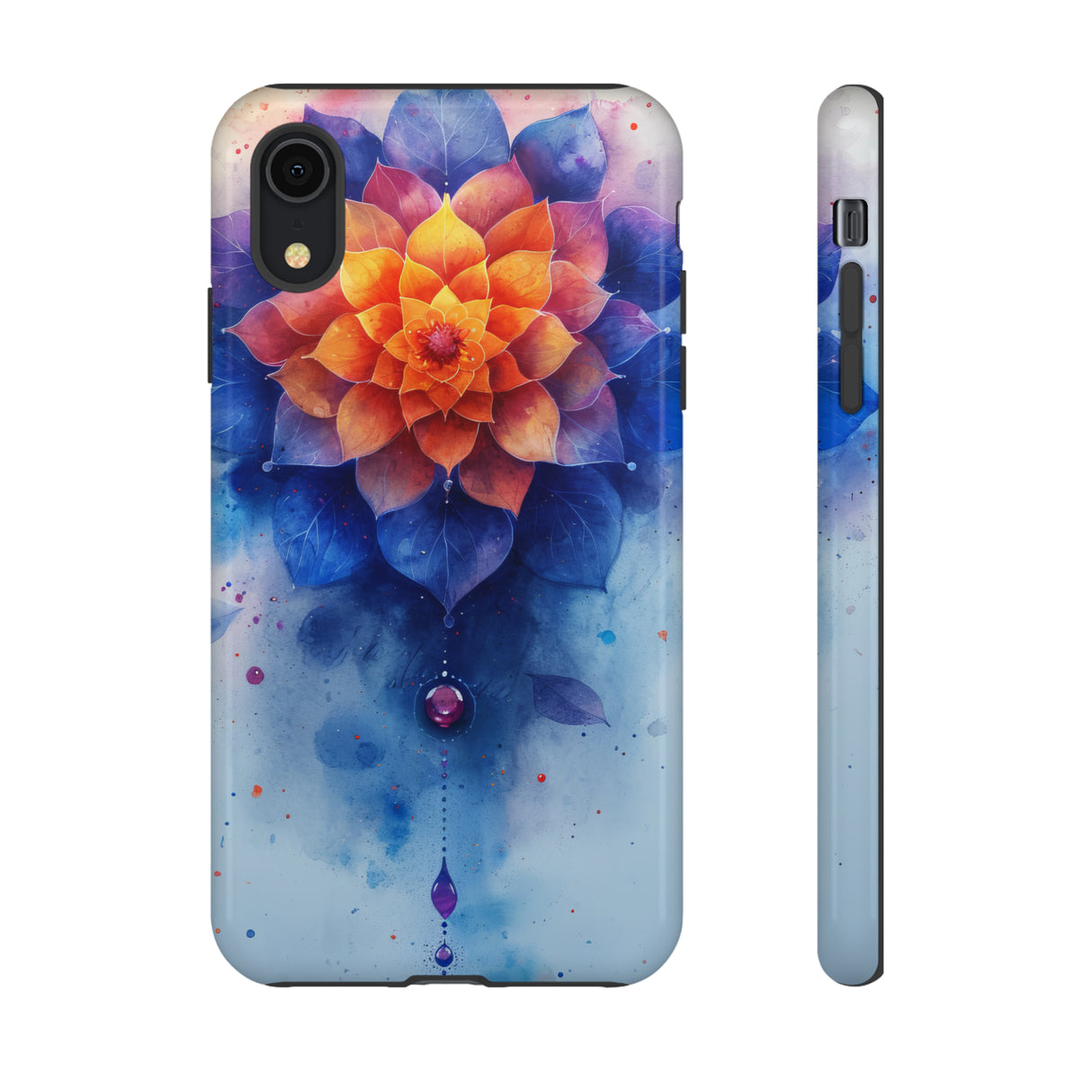 Blaue Rose Mandala Serenity - Schutzhülle fürs Handy