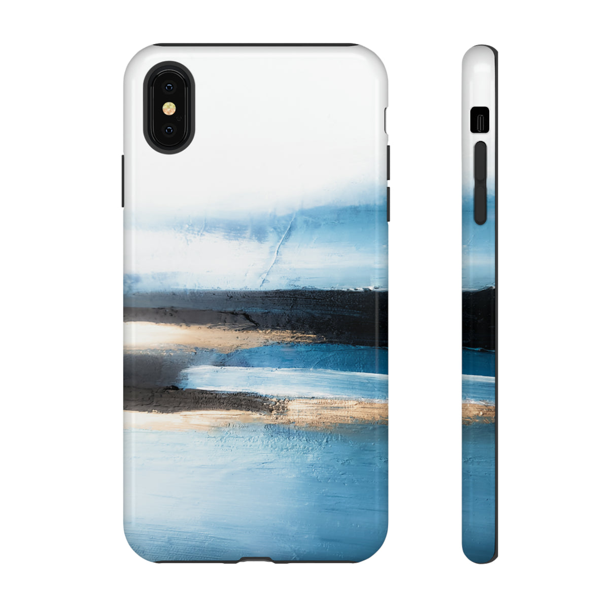 Oil Painting - Abstract Blue - Protective Phone Case