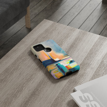 Abstract Blue n Yellow iPhone Case (Protective) Phone Case