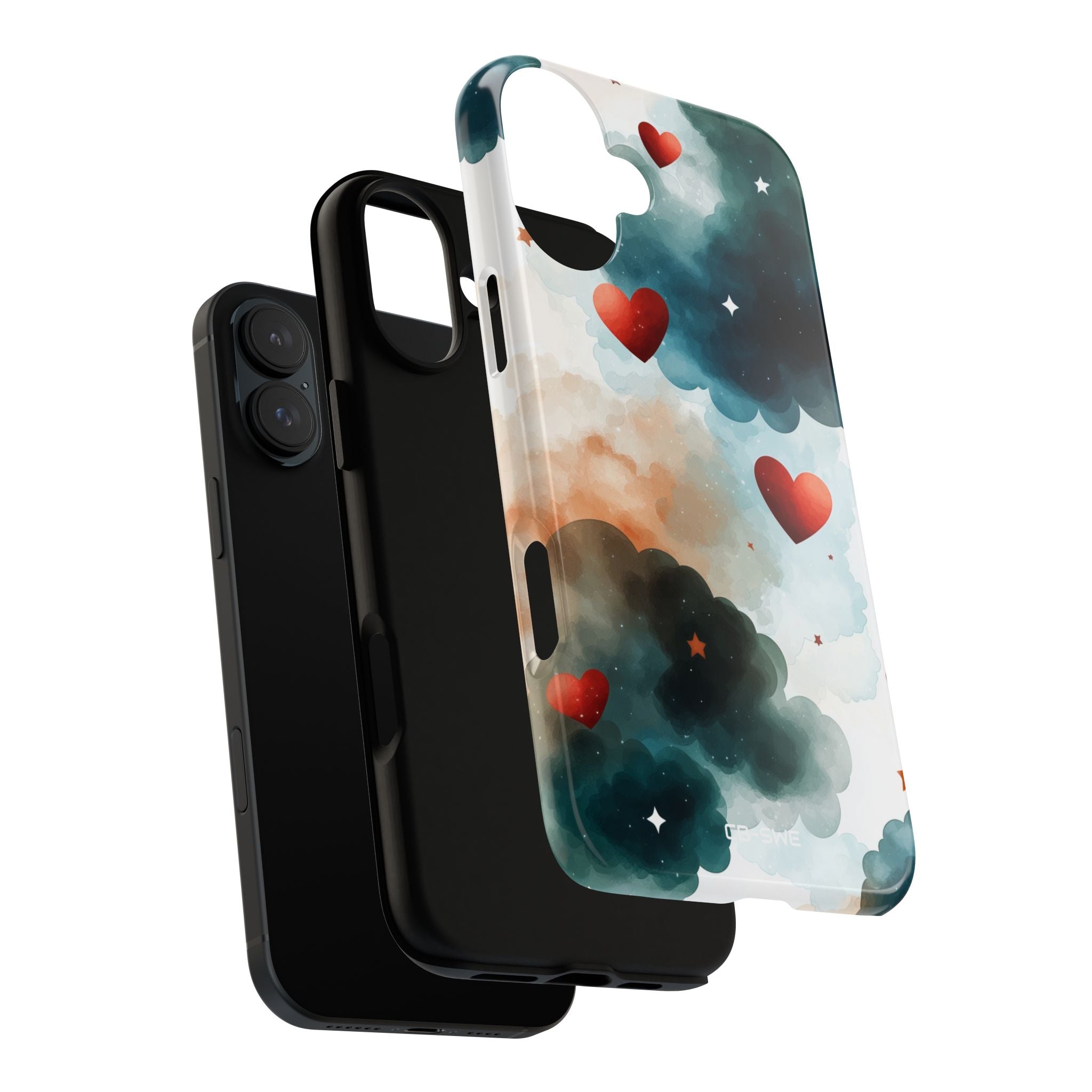 Floating Hearts Dance - iPhone Case