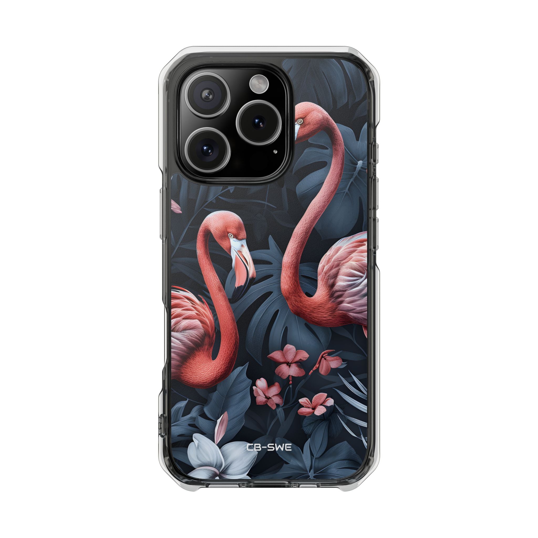 Flamingos Embrace Nature iPhone Case - Impact