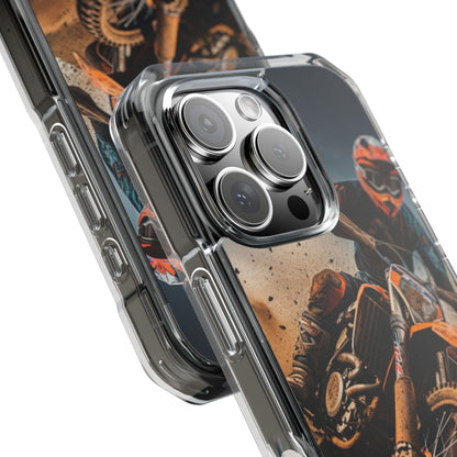 Rider Amidst Desert Fury iPhone Case - Impact