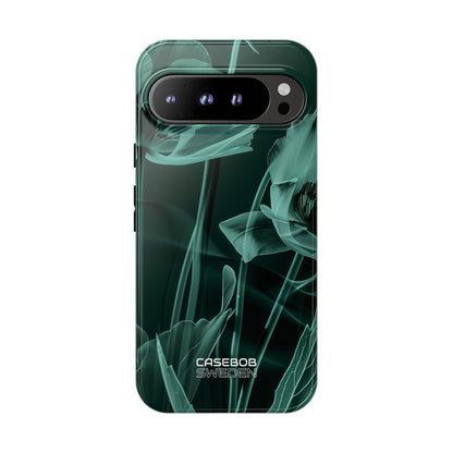 Teal Bloom Radiance Google Pixel 9 - Tough