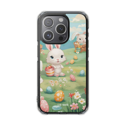 Bunnies Hunt Eggs iPhone Case - Impact