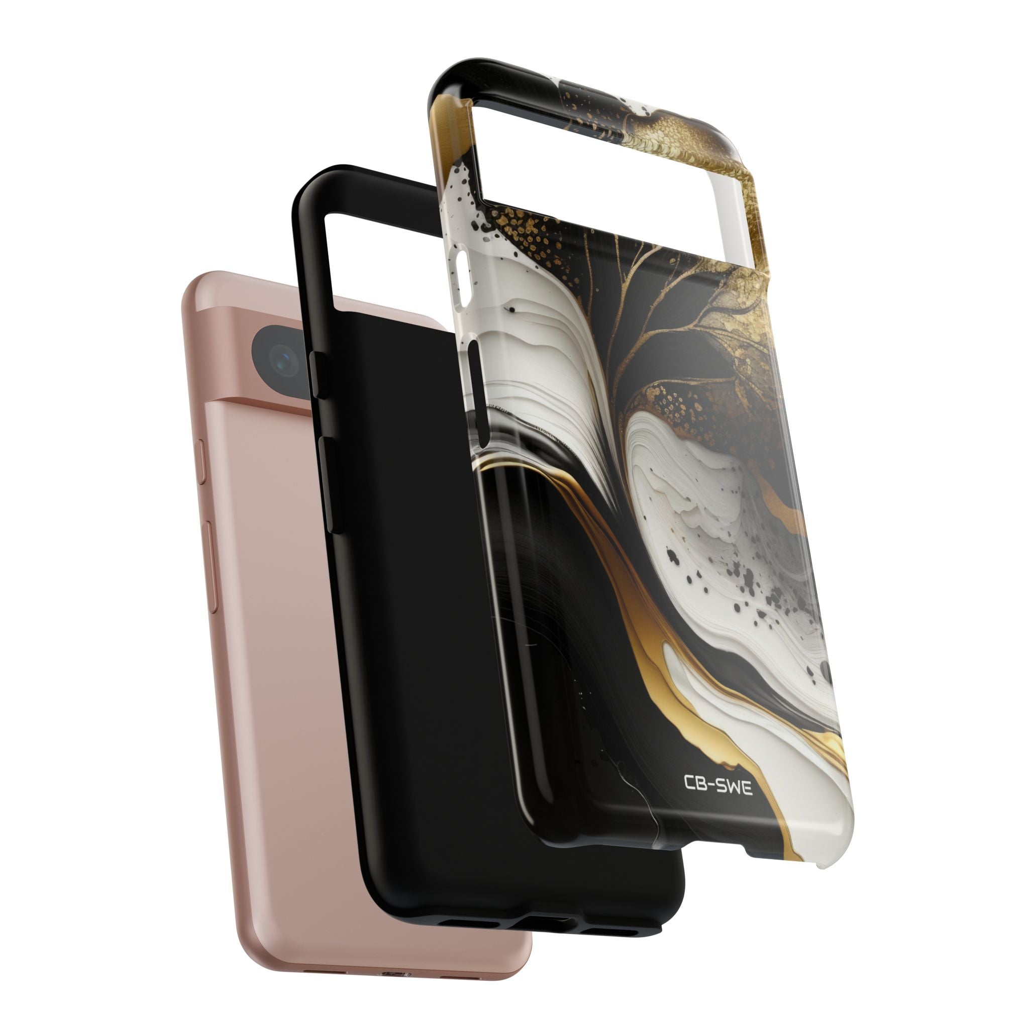 Gold Swirl Elegance - Google Pixel Case