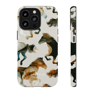 Tie Dye Horses - Protective Phone Case