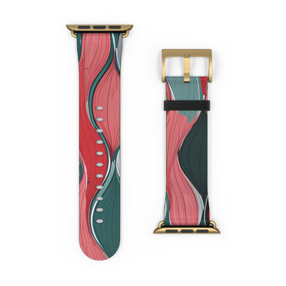 Leaf Spiral Pink - Watch Band