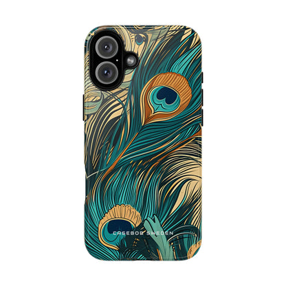 Art Nouveau Peacock Elegance iPhone 16 - Tough Phone Case