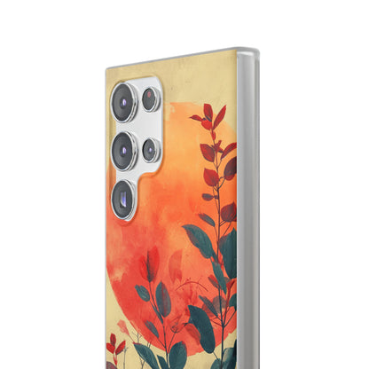 Orange Sun Harmony - Flexi Samsung S23 Phone Case