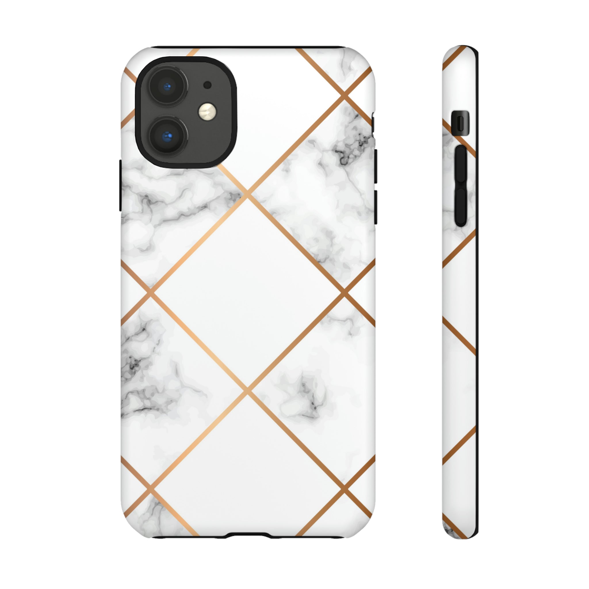 White Marble - Protective Phone Case