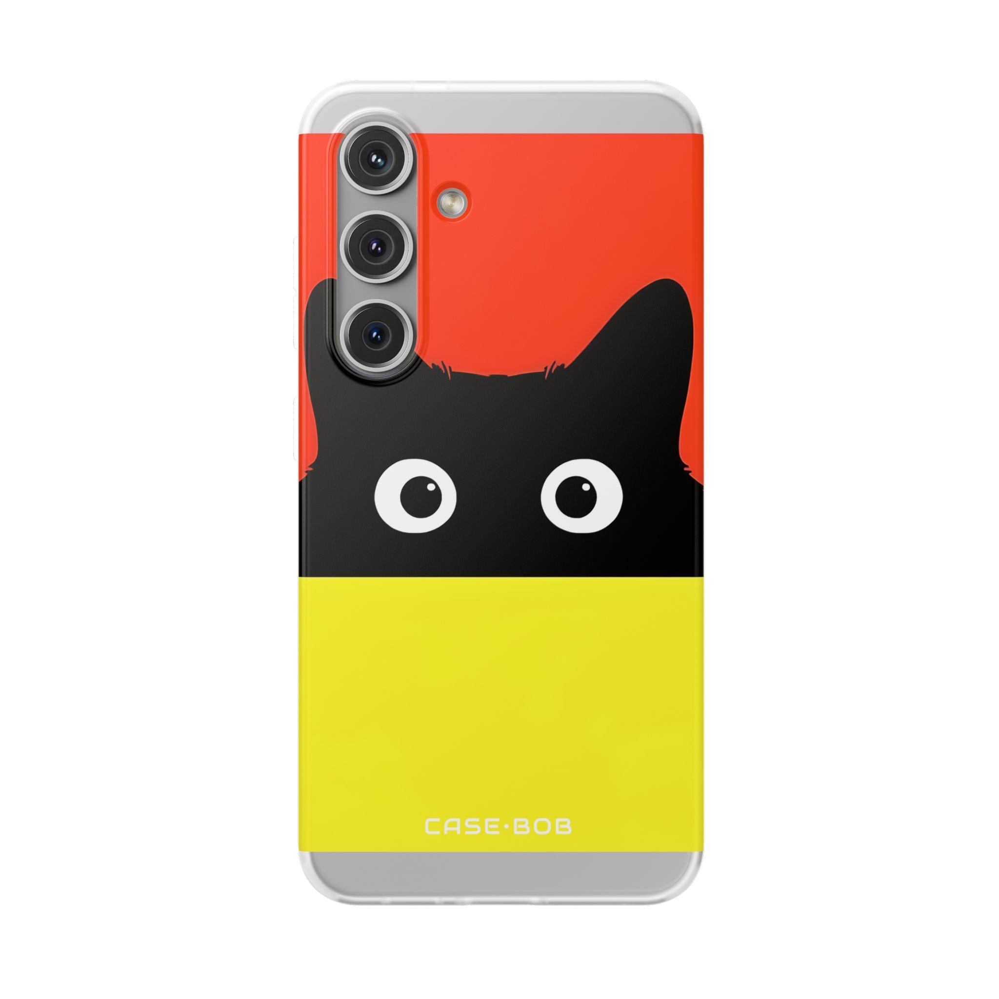 Peekaboo Cat Crimson Samsung S24 Case - Soft