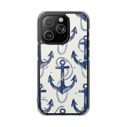 Navy Anchor Loop iPhone 14 Pro Case - Impact
