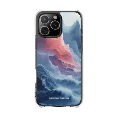 Mountain Wave Serenity - Clear Impact iPhone 16 Phone Case