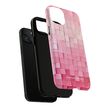 Gradient Pink Mosaic iPhone 15 | Tough+ Phone Case