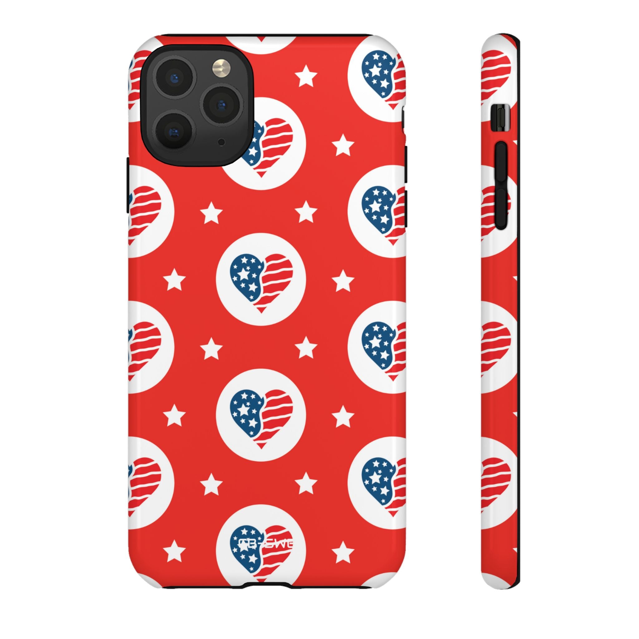 Hearts Celebrate Freedom - iPhone Case