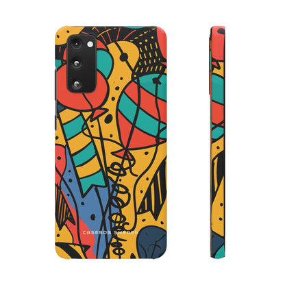 Playful Lines in Motion Samsung S20 - Slim Phone Case