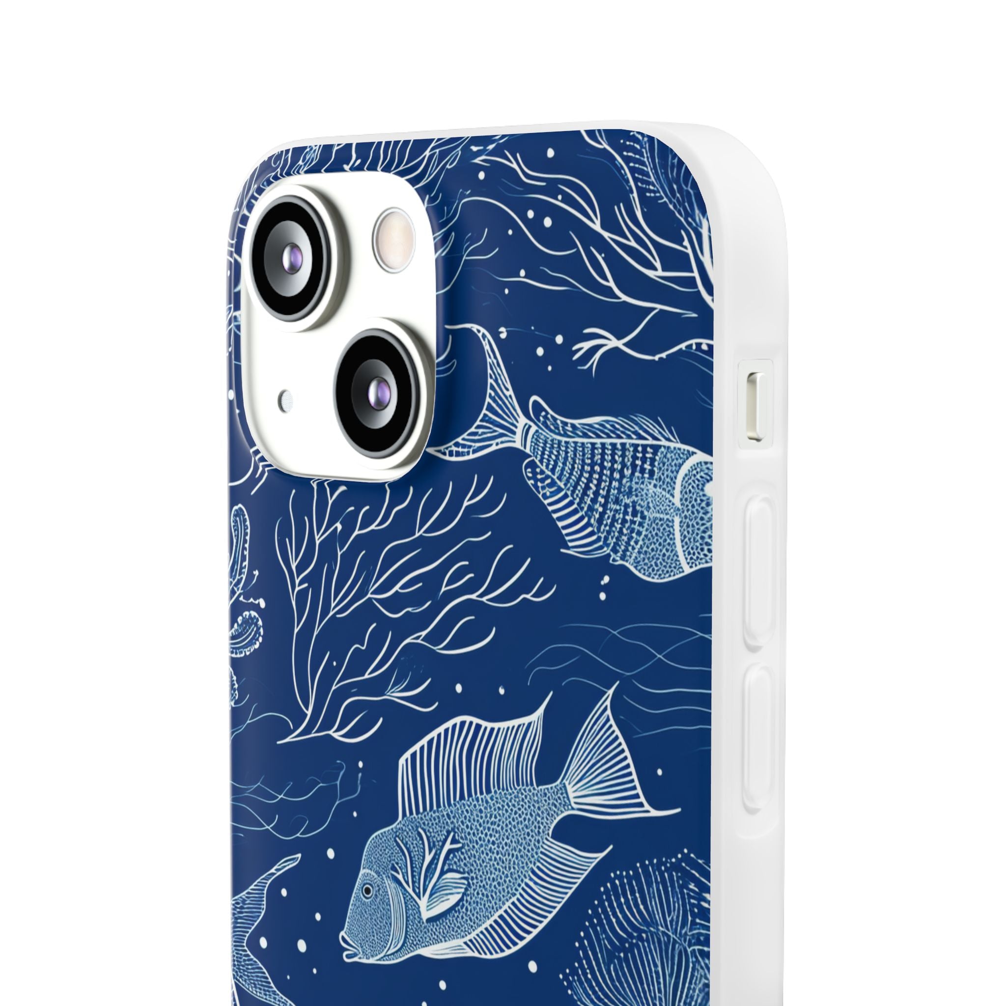 Navy Scale Reef iPhone 13 mini Case - Soft