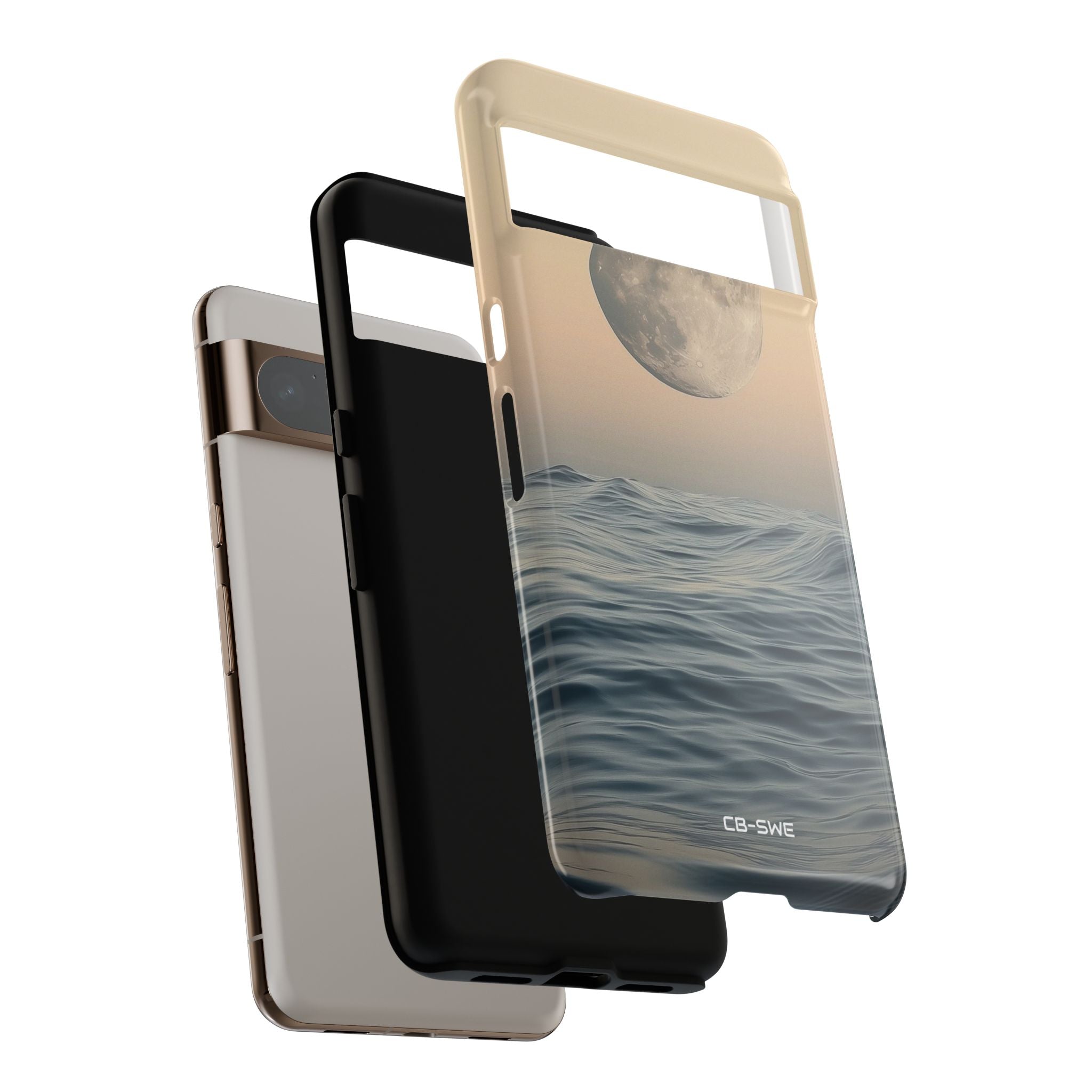 Moon Illuminates Waves - Google Pixel Case