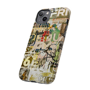 Grunge Vintage Poster - Protective Phone Case