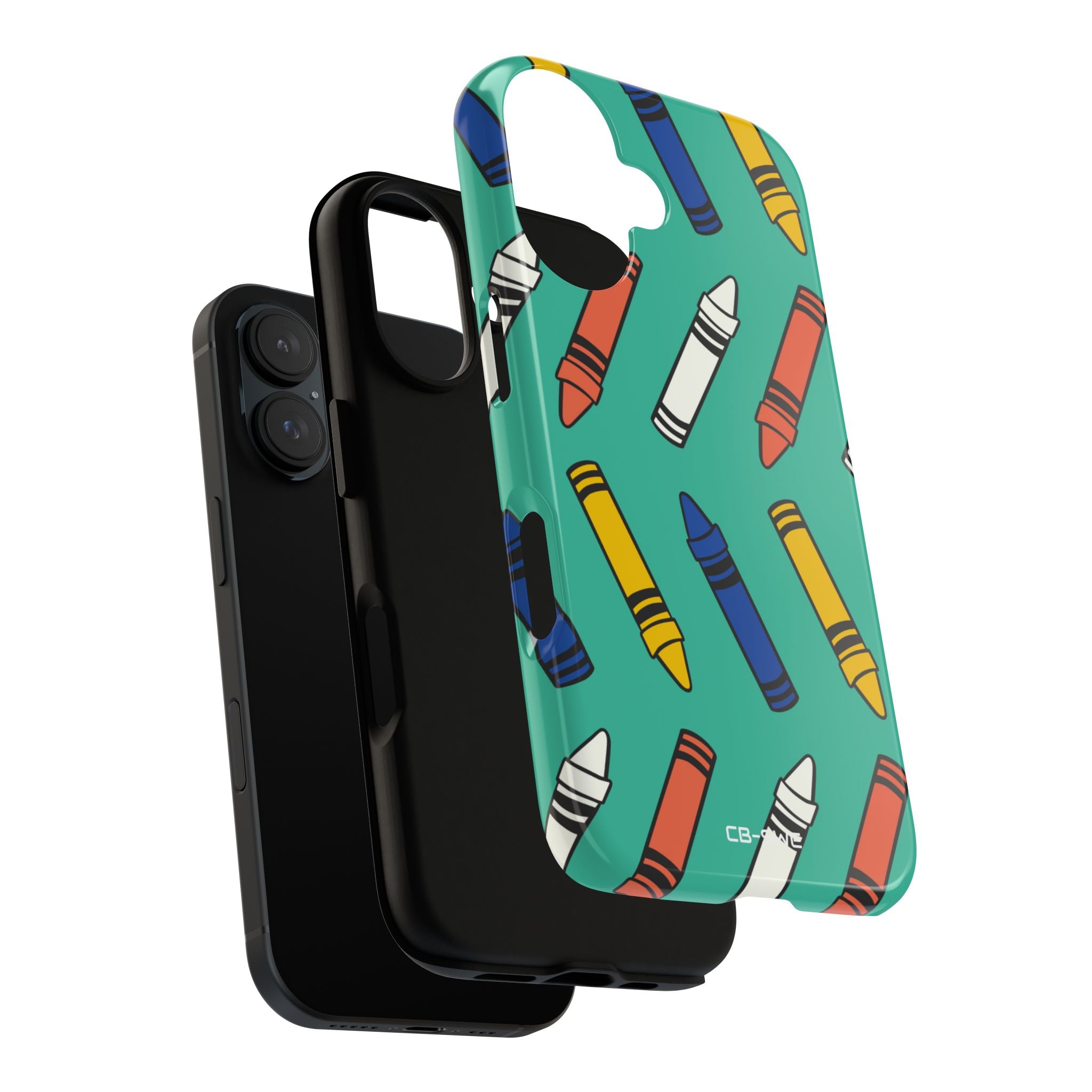 Crayons Dance Playfully - iPhone Case