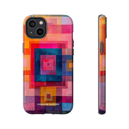 Vibrant Geometry - Tough iPhone 14 Phone Case