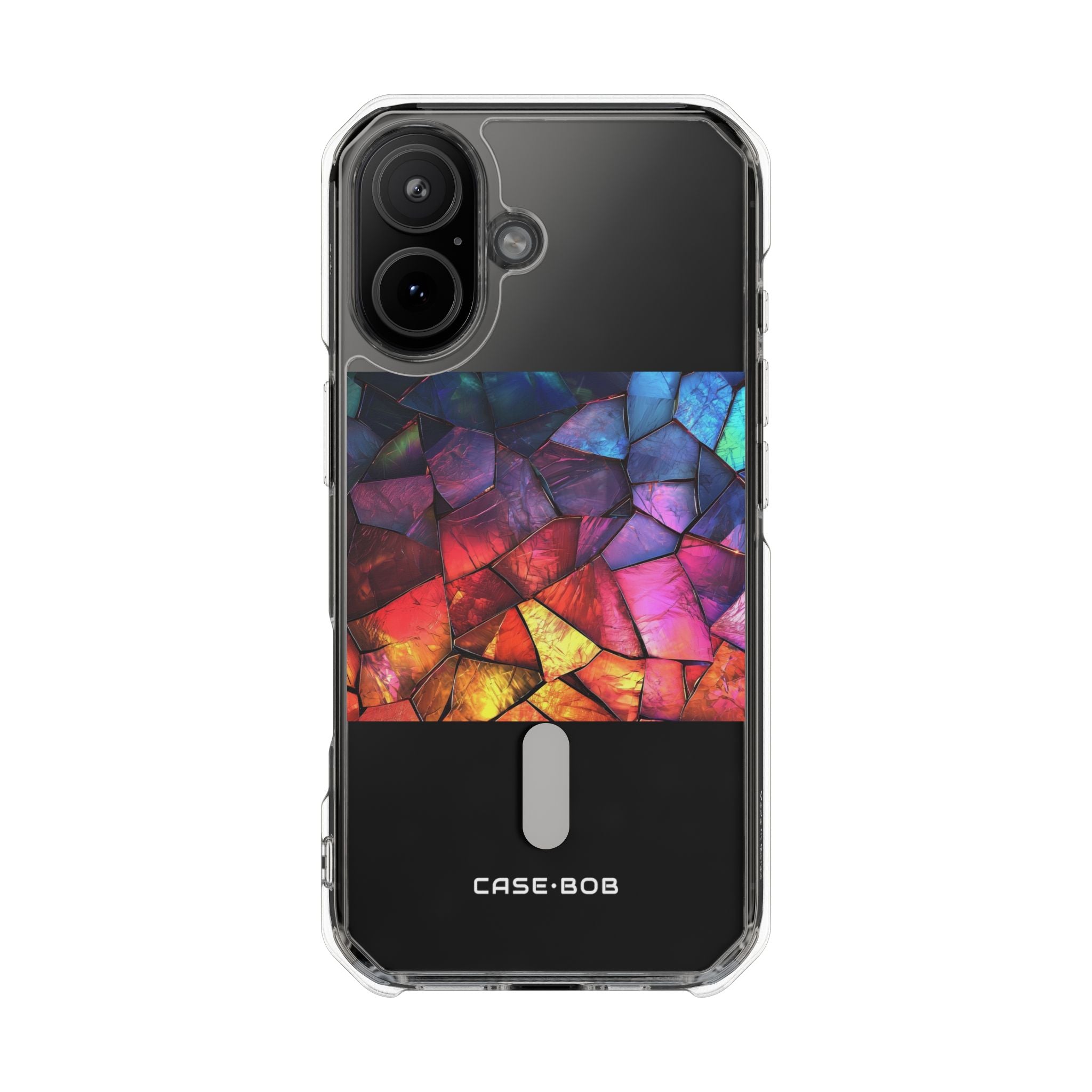 Crimson Shard Glow iPhone 17 Case - Impact