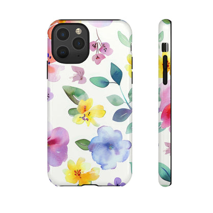 Whimsical Watercolor Florals - iPhone Case