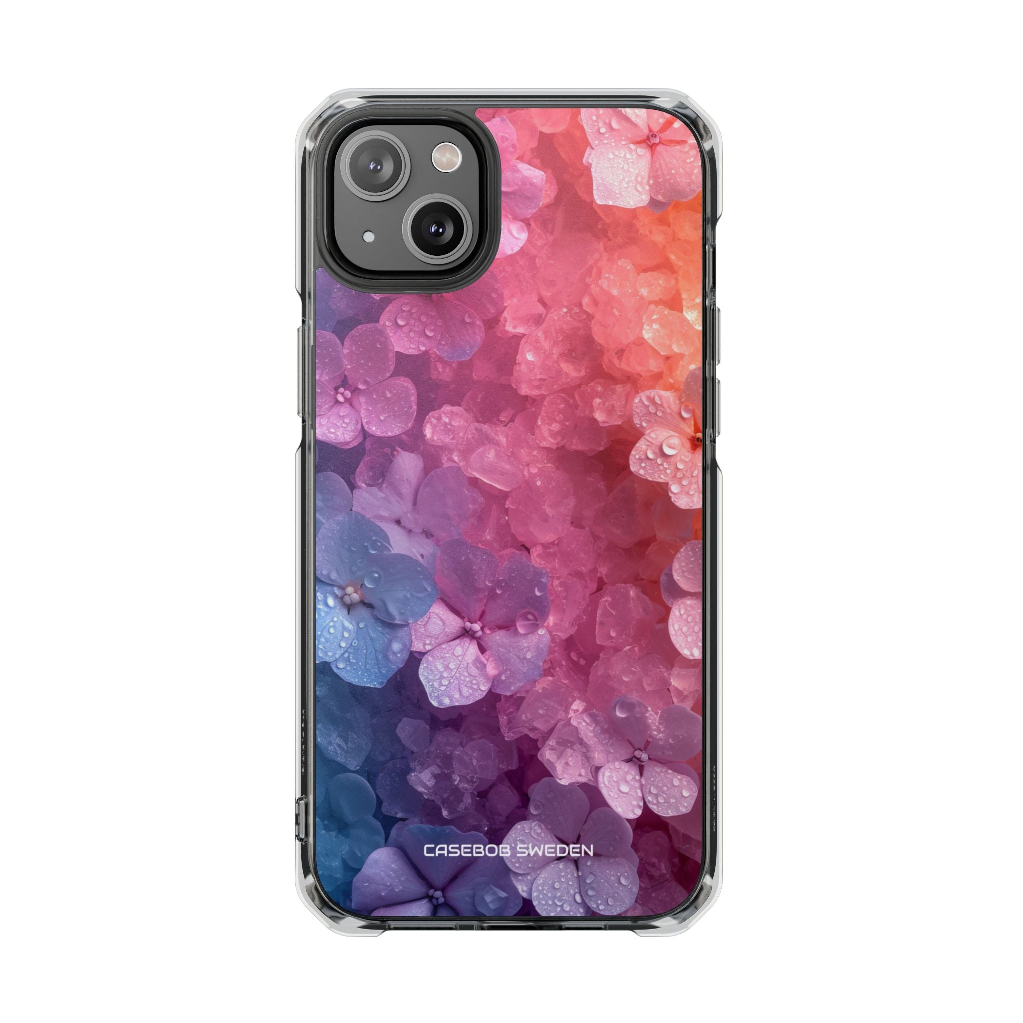 Floral Chill Blooms - Clear Impact iPhone 14 Phone Case