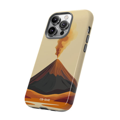 Volcano Erupts Brightly - iPhone Case