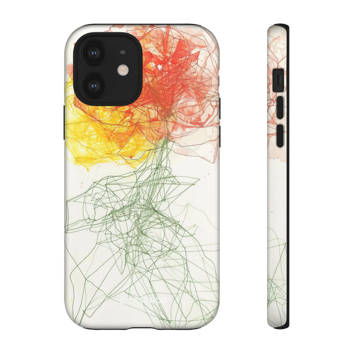 Fiery Blossom | Protective Phone Case for iPhone