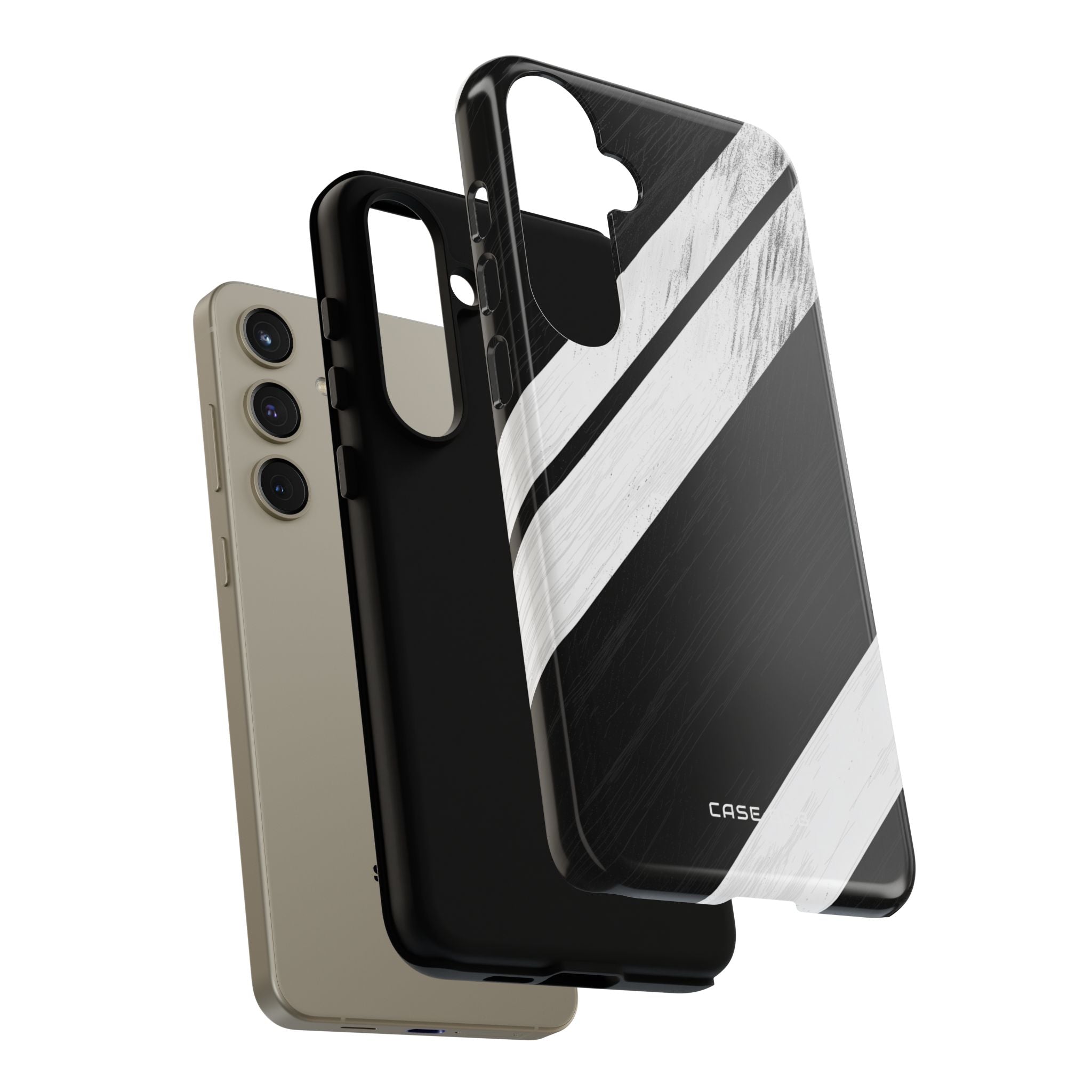 Distressed Stripe Motion Samsung S24 Plus Case - Tough