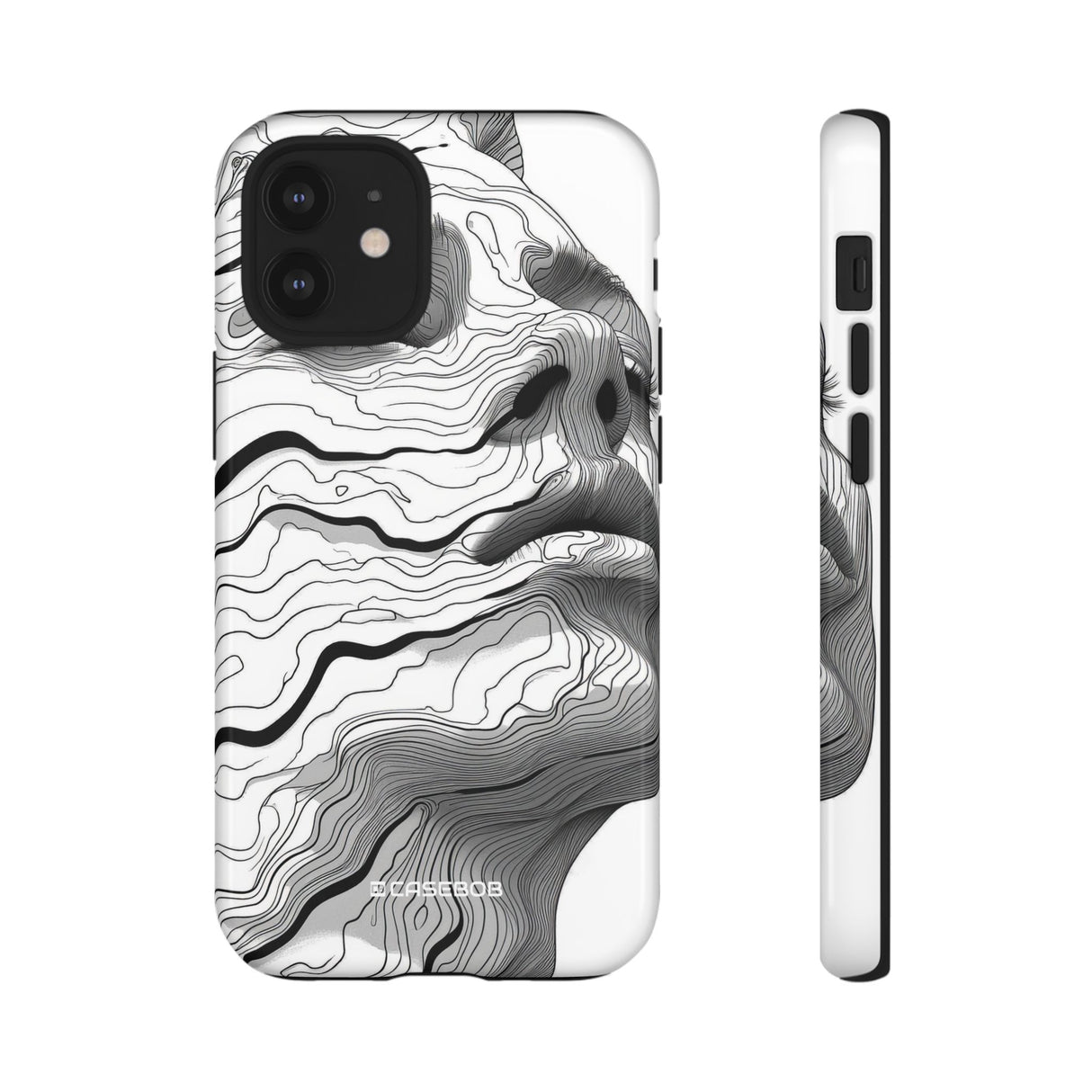 Topographic Serenity | Protective Phone Case for iPhone