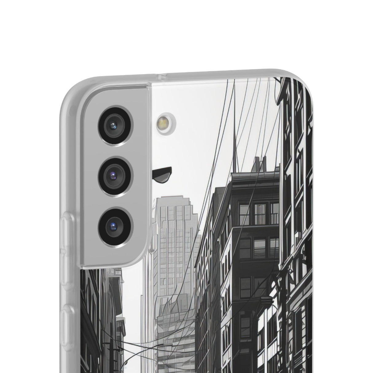 Noir Urban Serenity | Flexible Phone Case for Samsung Galaxy