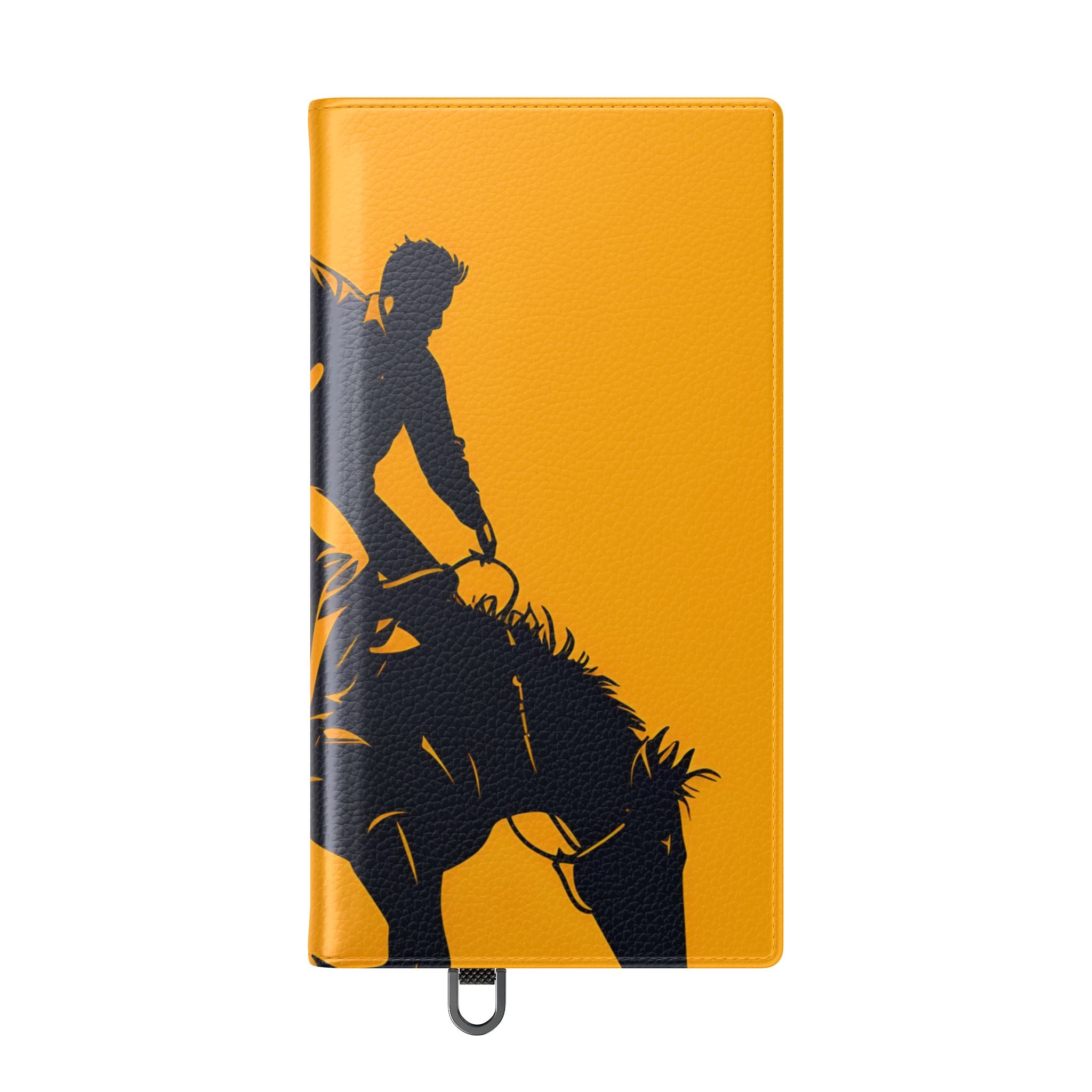 Bucking Cowboy Shadow - Samsung S24 Ultra - Puhelimen suojakotelo - Lompakkotyyppinen case