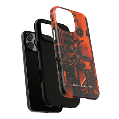 Gradient Circuitburst iPhone 16 - Tough Phone Case