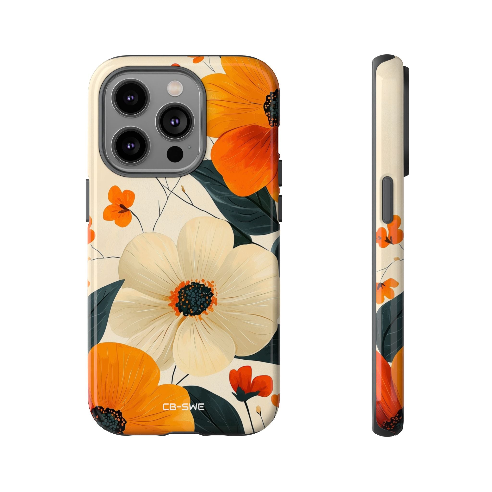 Vibrant Flowers Bloom - iPhone Case
