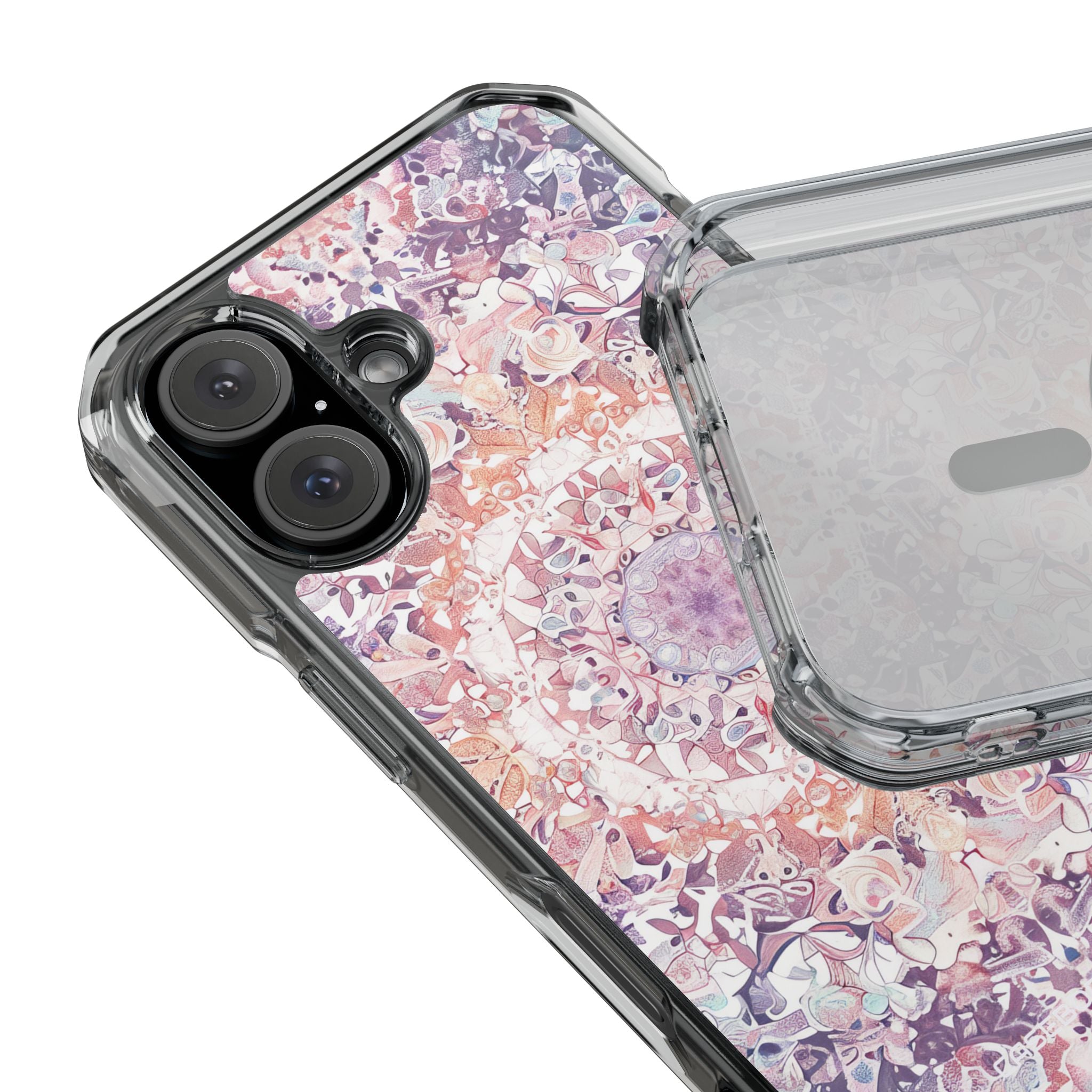 Purple Pink Mandala - Clear Impact iPhone 16 Phone Case