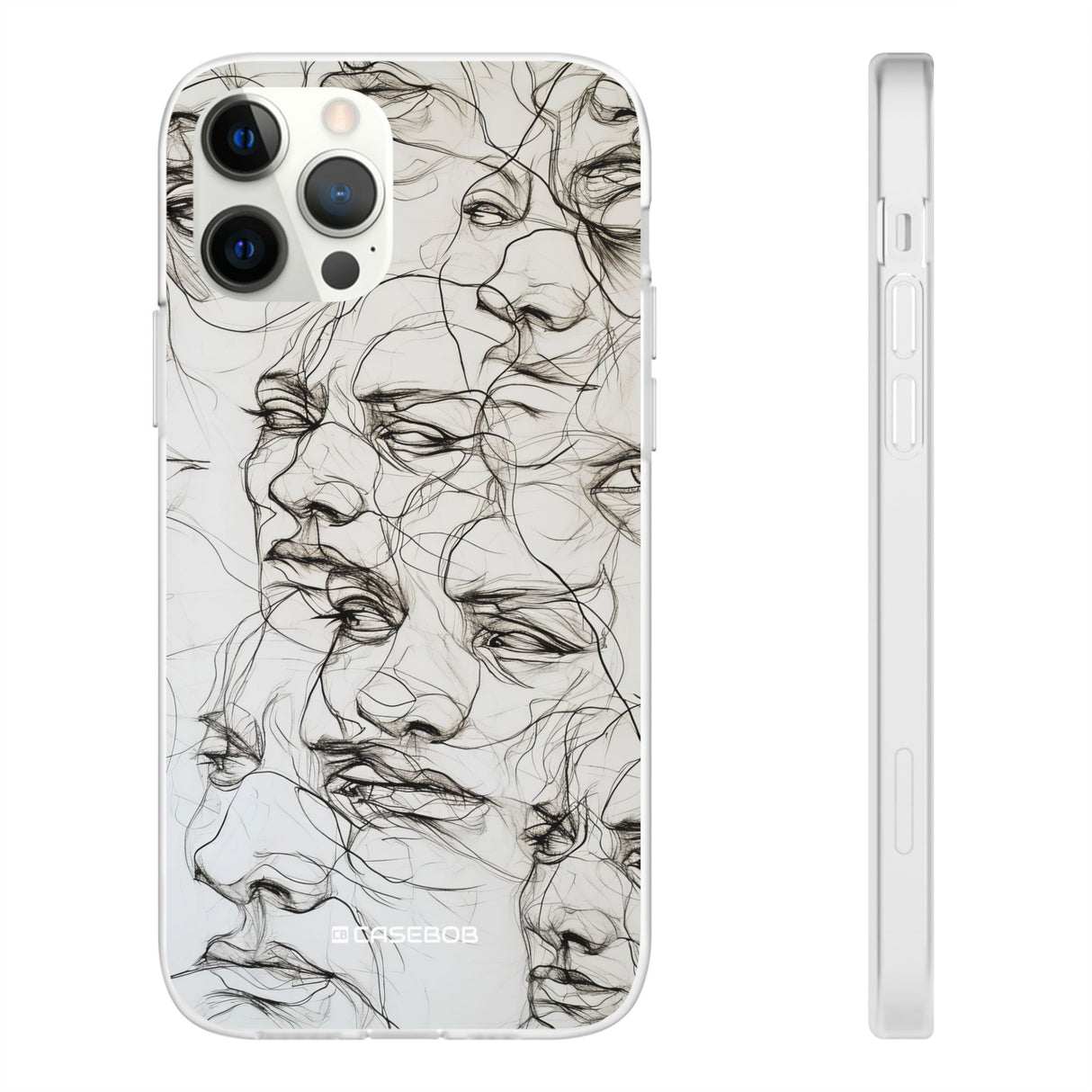 Ethereal Faces | Flexible Phone Case for iPhone